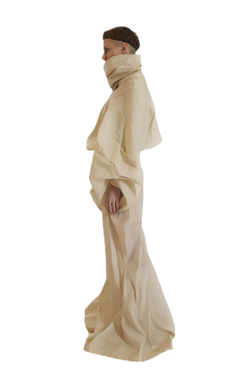 Cream Silk Suit view 5