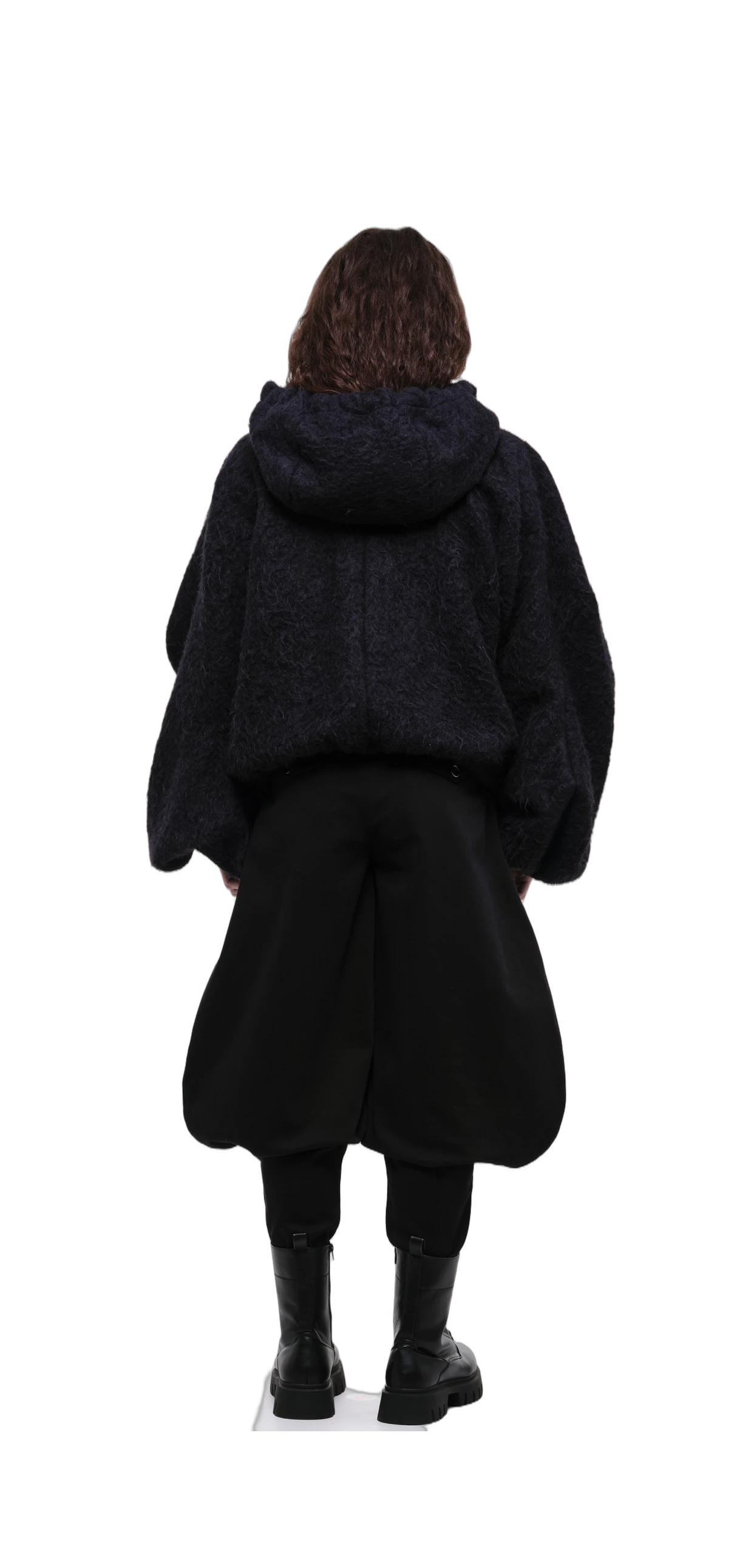 Fluffy Sculptural Zip-Up Hoodie view 7
