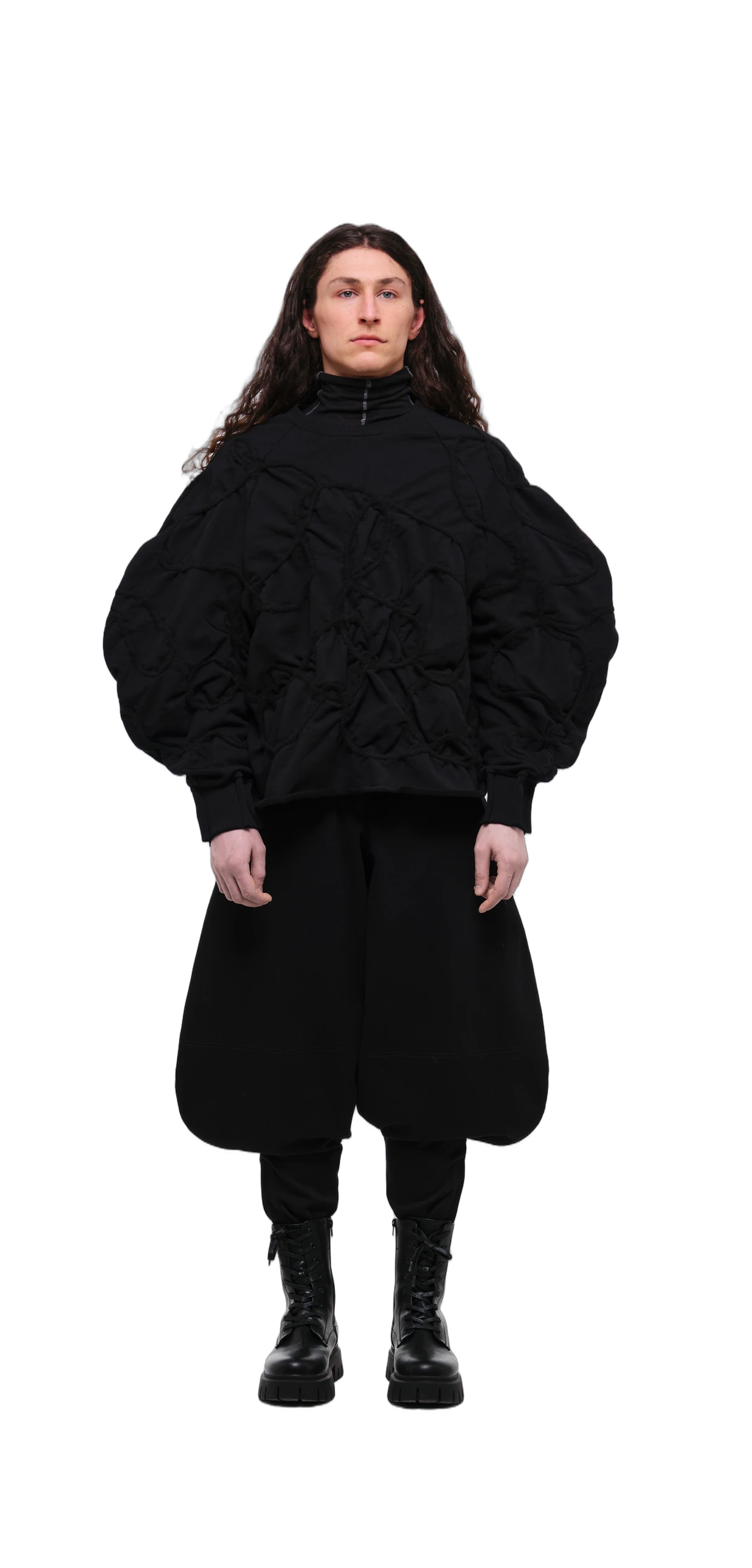 Sweatshirt — Black / Black Thread view 3