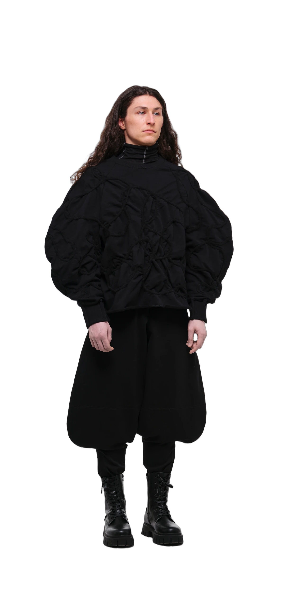 Sweatshirt — Black / Black Thread view 4