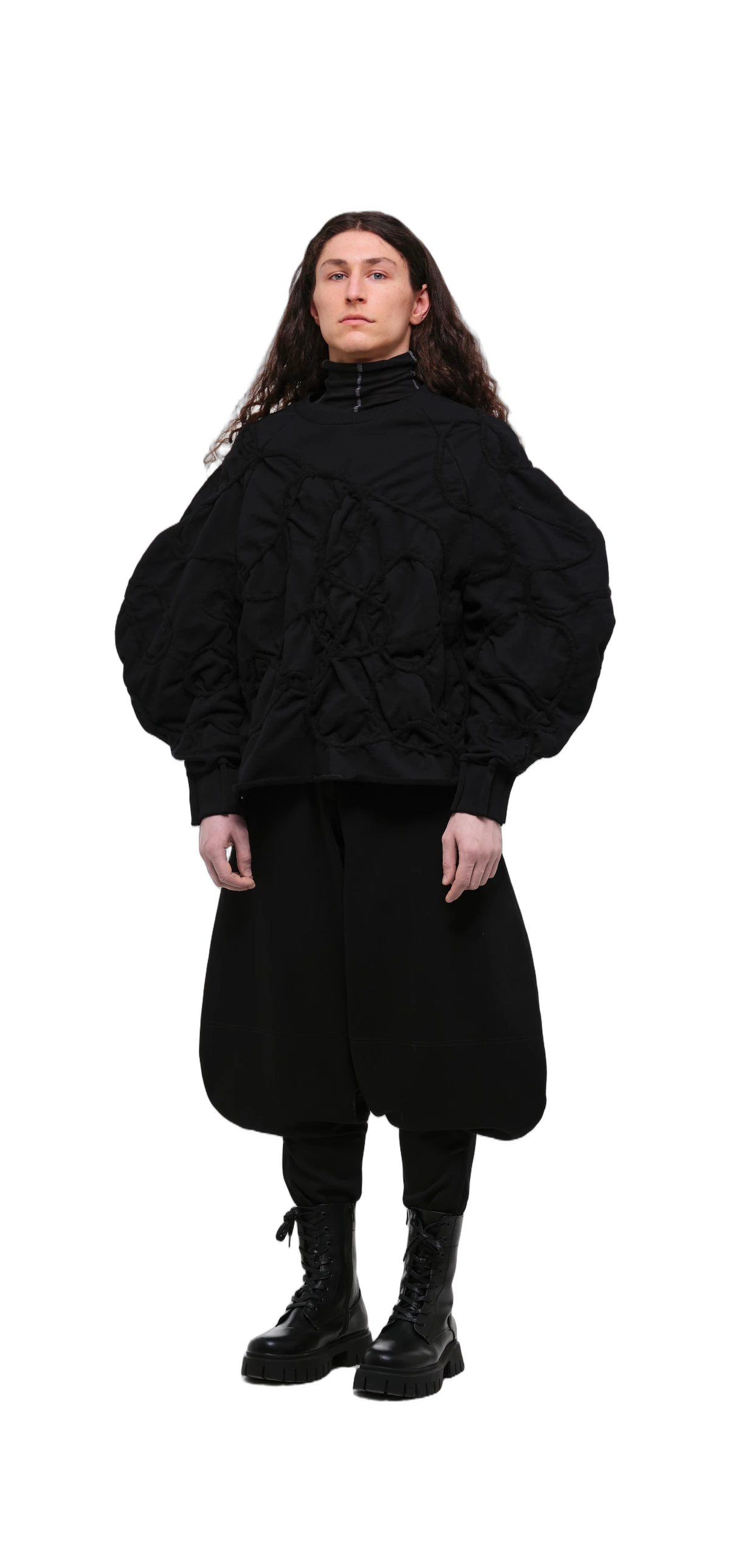 Sweatshirt — Black / Black Thread view 12