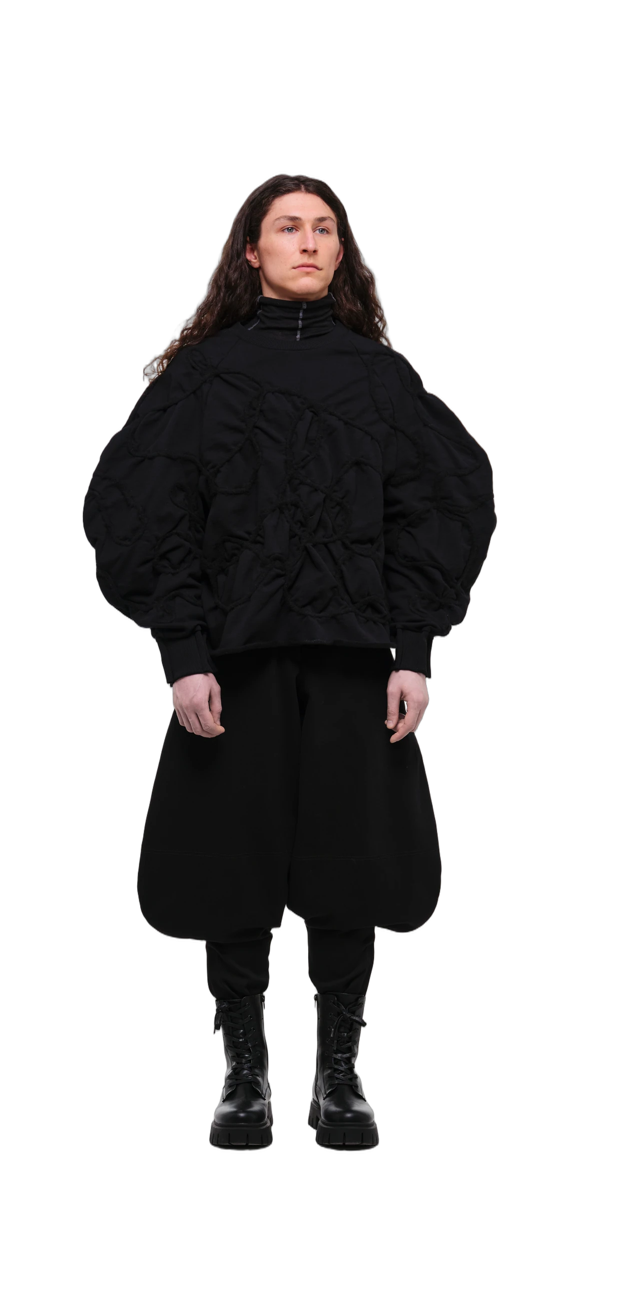Sweatshirt — Black / Black Thread view 15