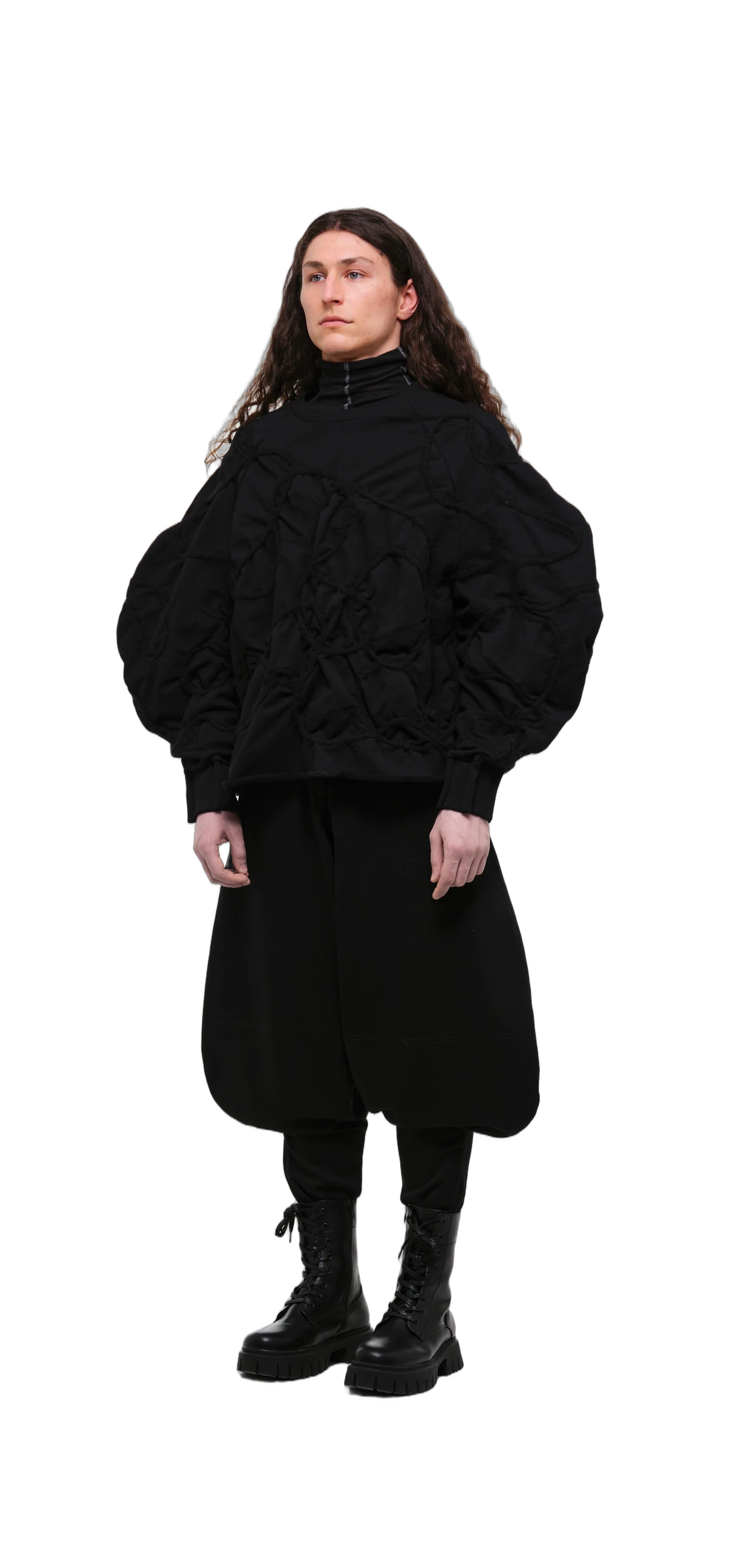 Sweatshirt — Black / Black Thread view 17