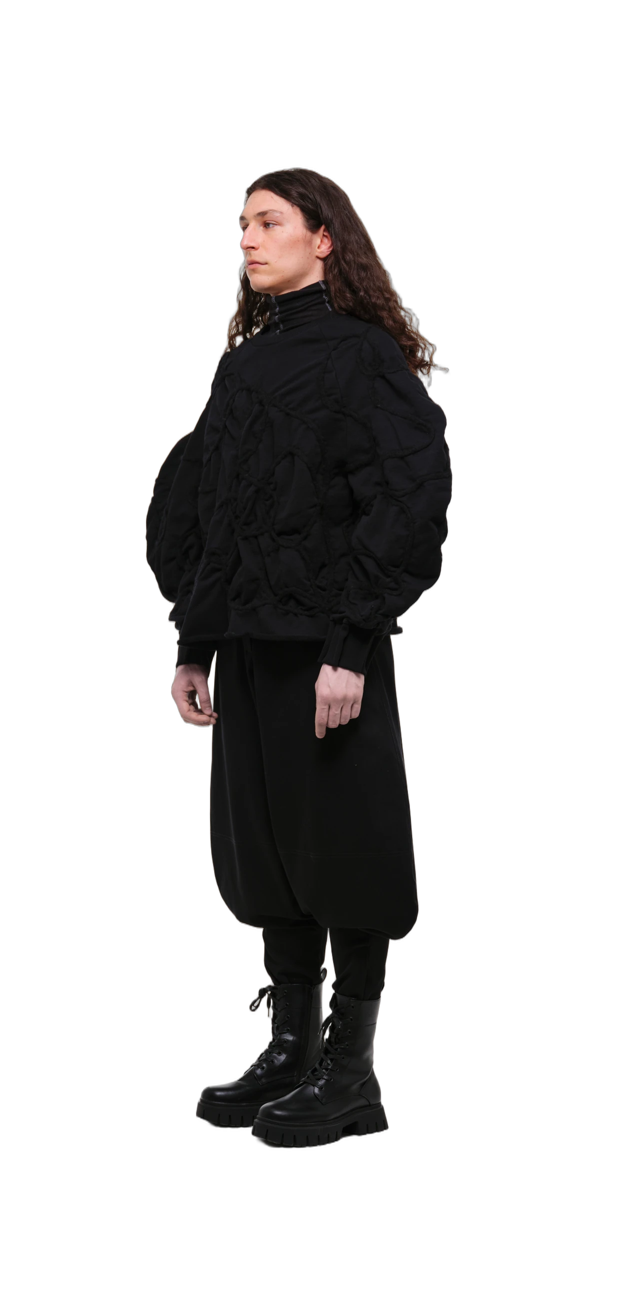 Sweatshirt — Black / Black Thread view 18