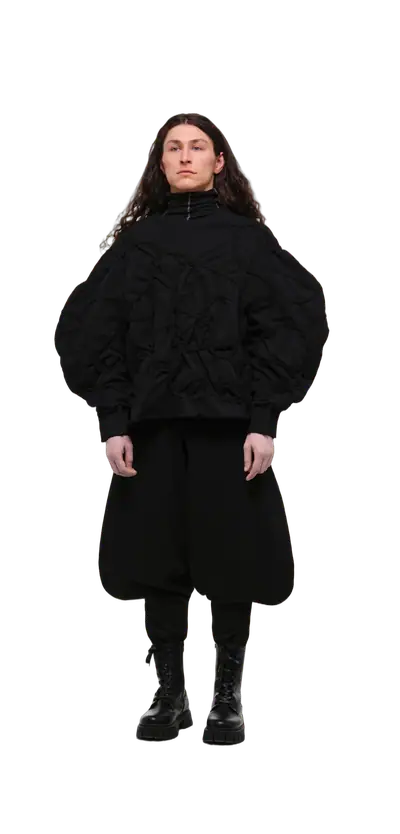 Sweatshirt — Black / Black Thread