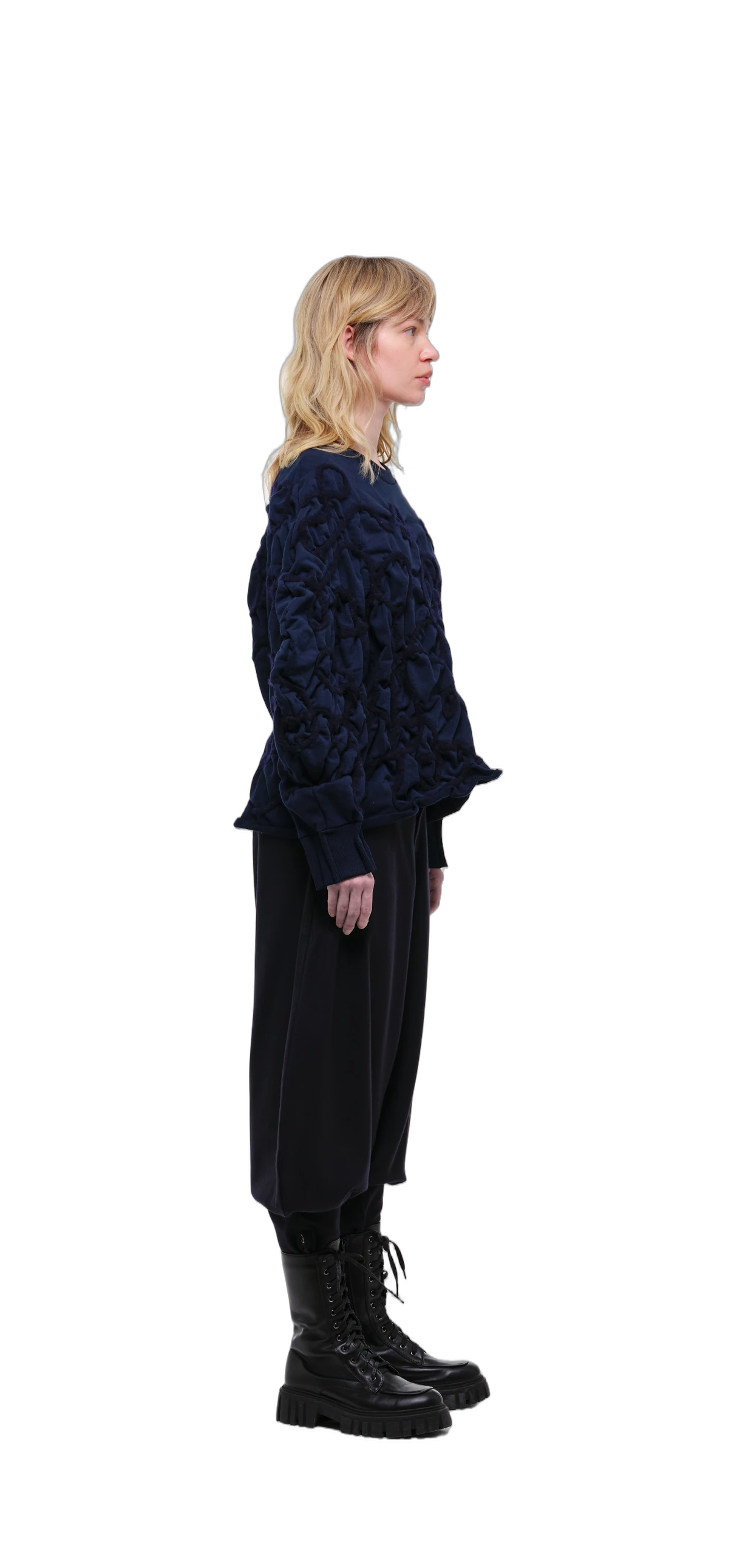 Sweatshirt — Navy / Deep Blue Thread view 3
