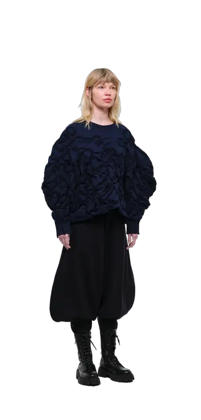 Sweatshirt — Navy / Deep Blue Thread