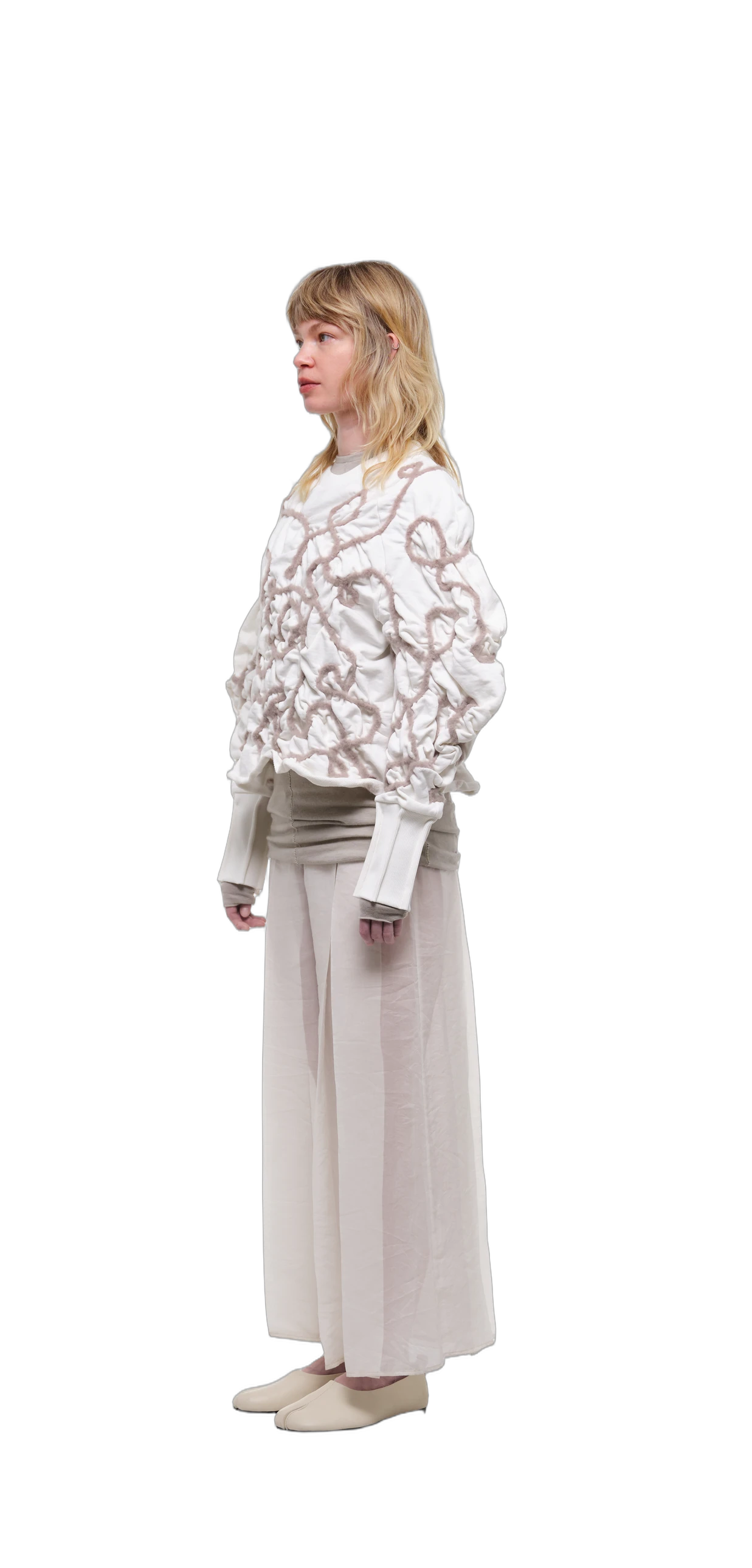 Sweatshirt — Off-White / Cream Thread view 6