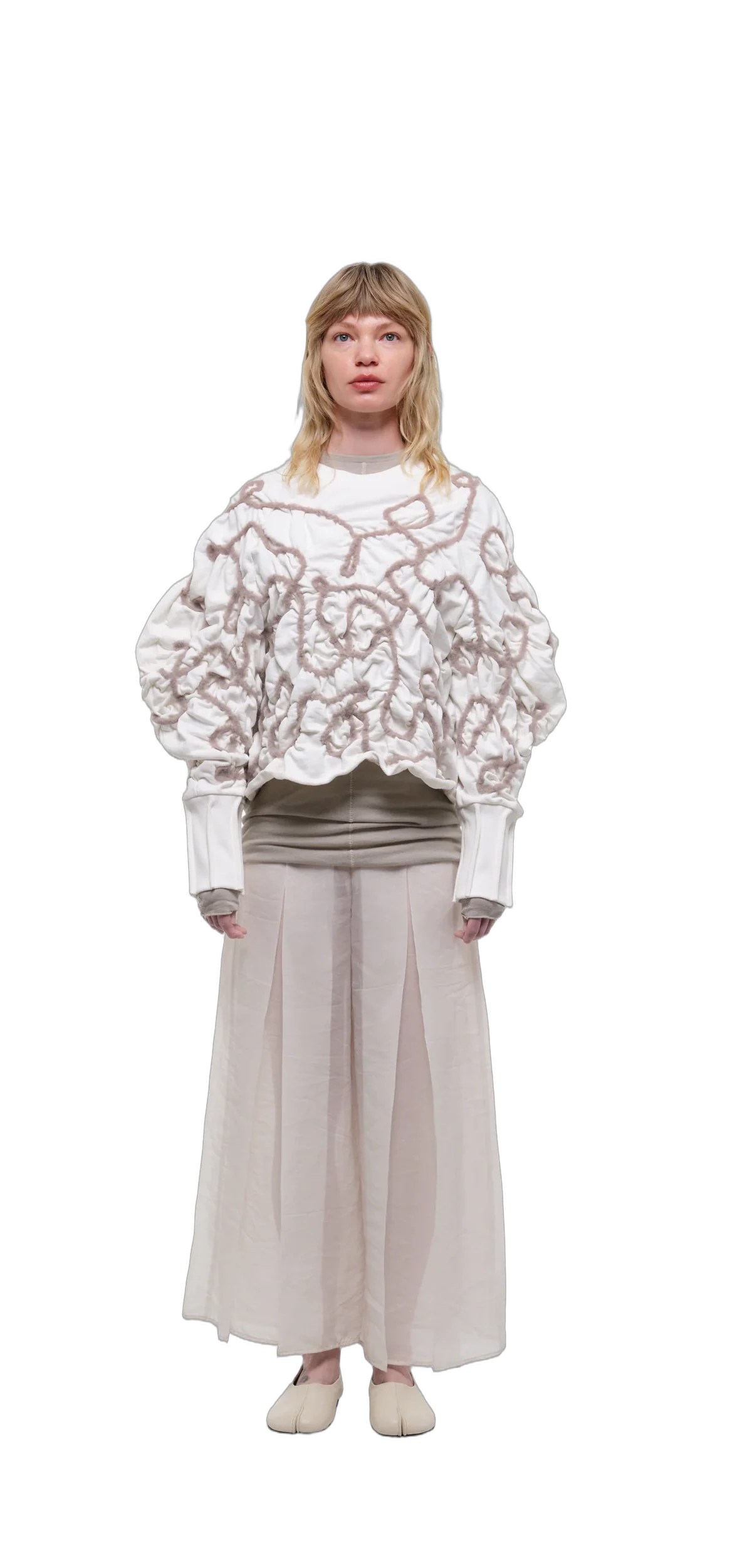 Sweatshirt — Off-White / Cream Thread