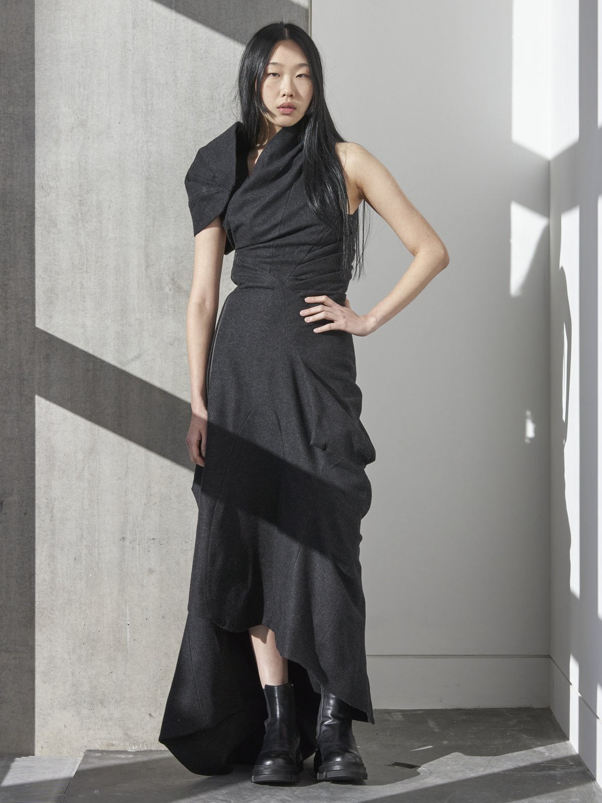UFW Look 1 — Woven Poncho